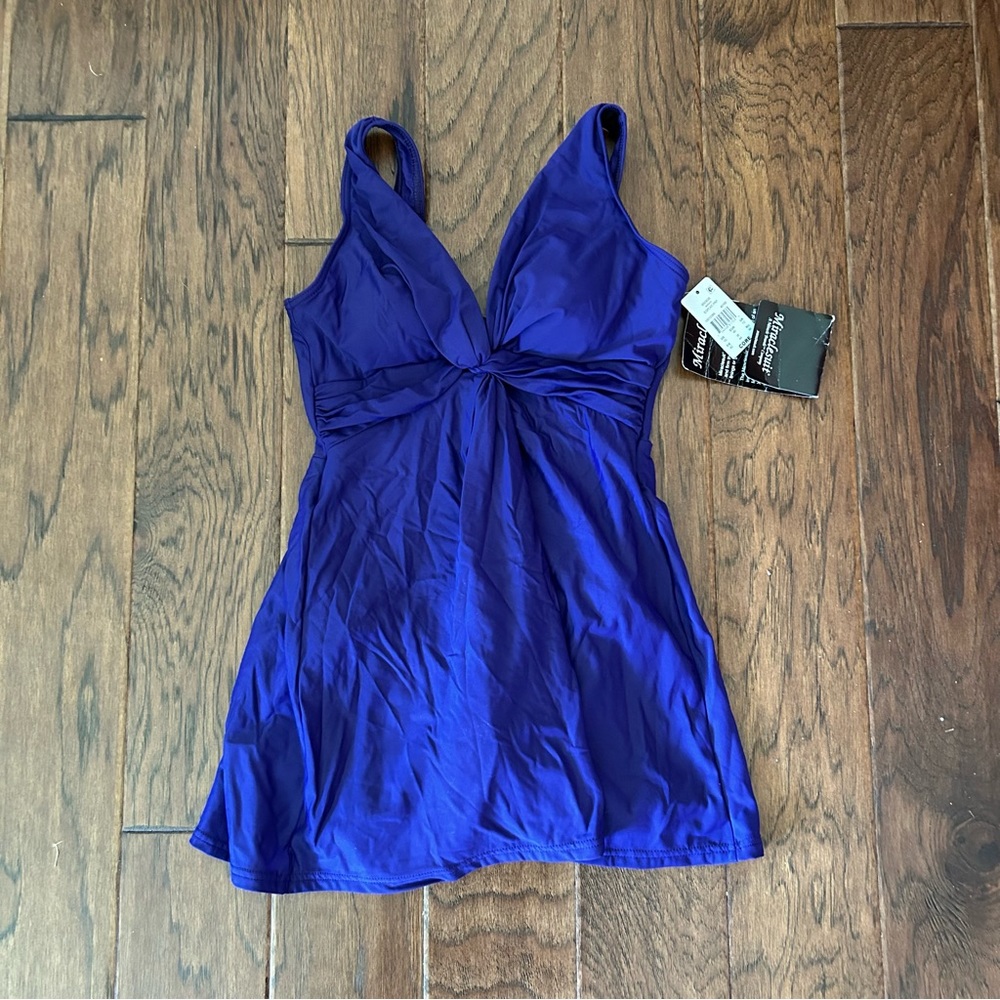 New Miraclesuit Marais One Piece SwimDress 10